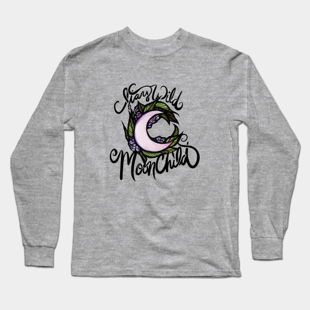 Stay Wild Moon Child Long Sleeve T-Shirt by bubbsnugg